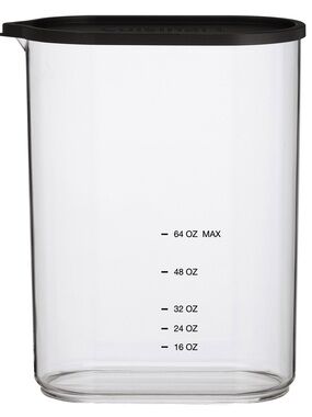 NEW Cuisinart Clear Plastic Food Storage Container with Grey Lid